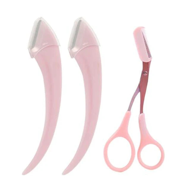 Modernmerchshop™ Eyebrow Trimming Scissors With Comb